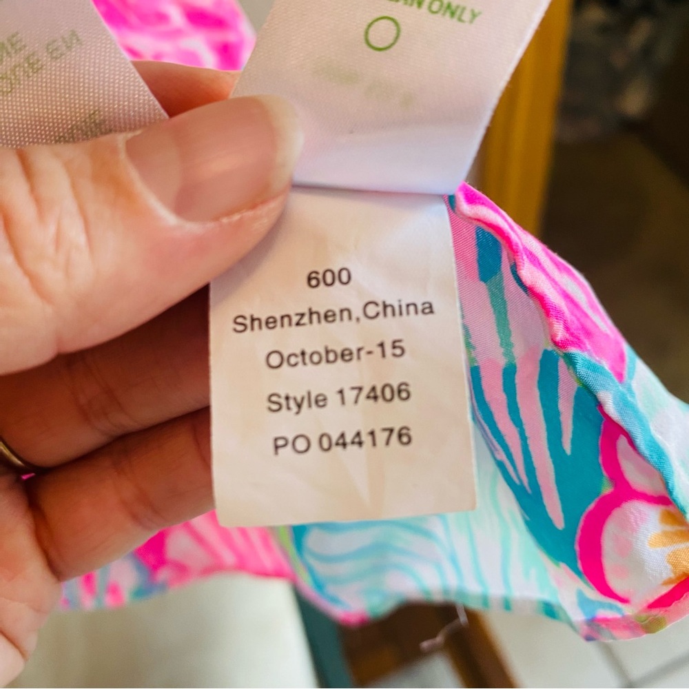 Lilly Pulitzer Oh Shello Dusk Silk Tank Top - Picture 6 of 7